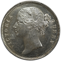 EIC Victoria Queen 1840, B&C Silver Rupee - MS 62