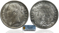 EIC Victoria Queen 1840, B&C Silver Rupee - MS 62