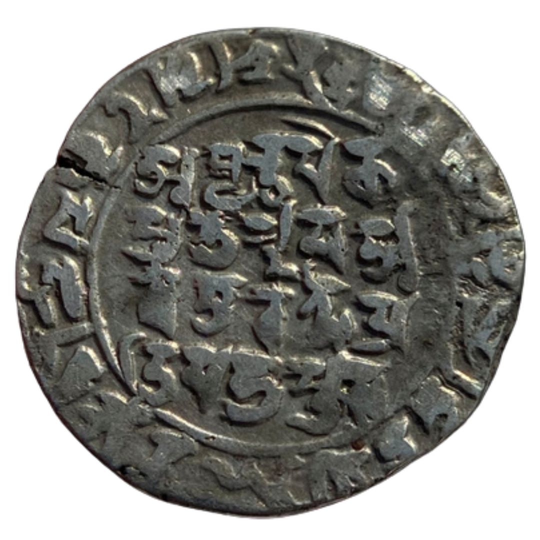 Ghaznavids, Mahmud Ghaznavi Silver Dirham Bilingual Type Mahmudpur (Lahore)