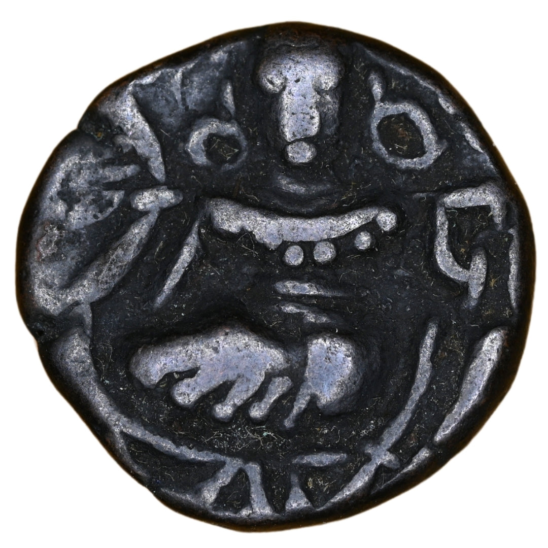 Medieval Kashmir, Utpala Dynasty Partha Varman Æ stater