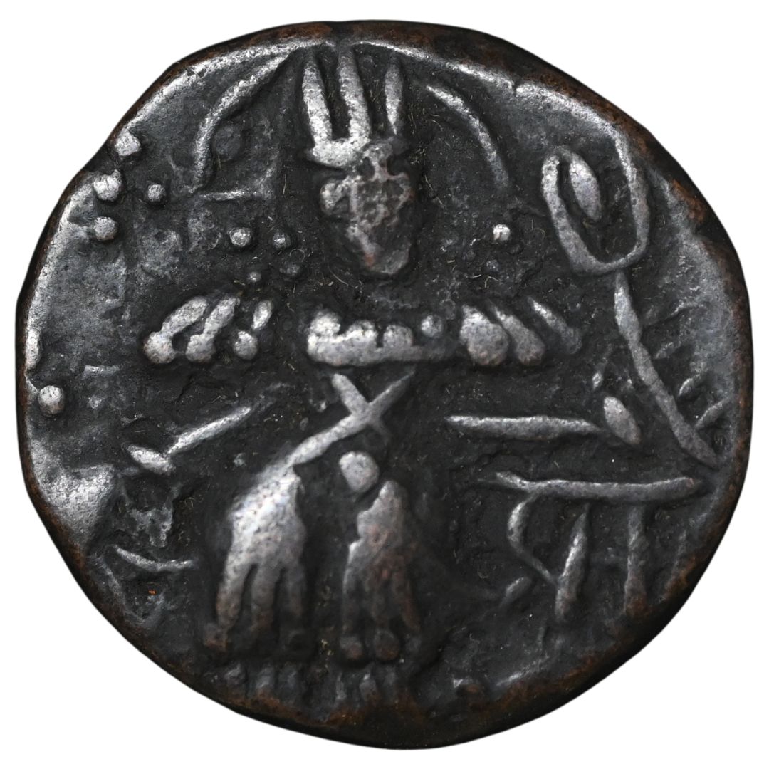 Medieval Kashmir, Utpala Dynasty Partha Varman Æ stater