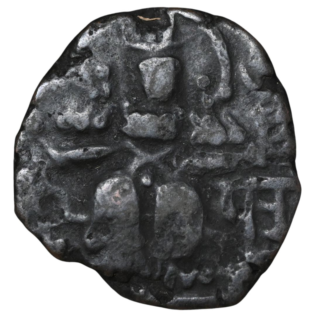 Medieval Kashmir, Utpala Dynasty Partha Varman Æ stater