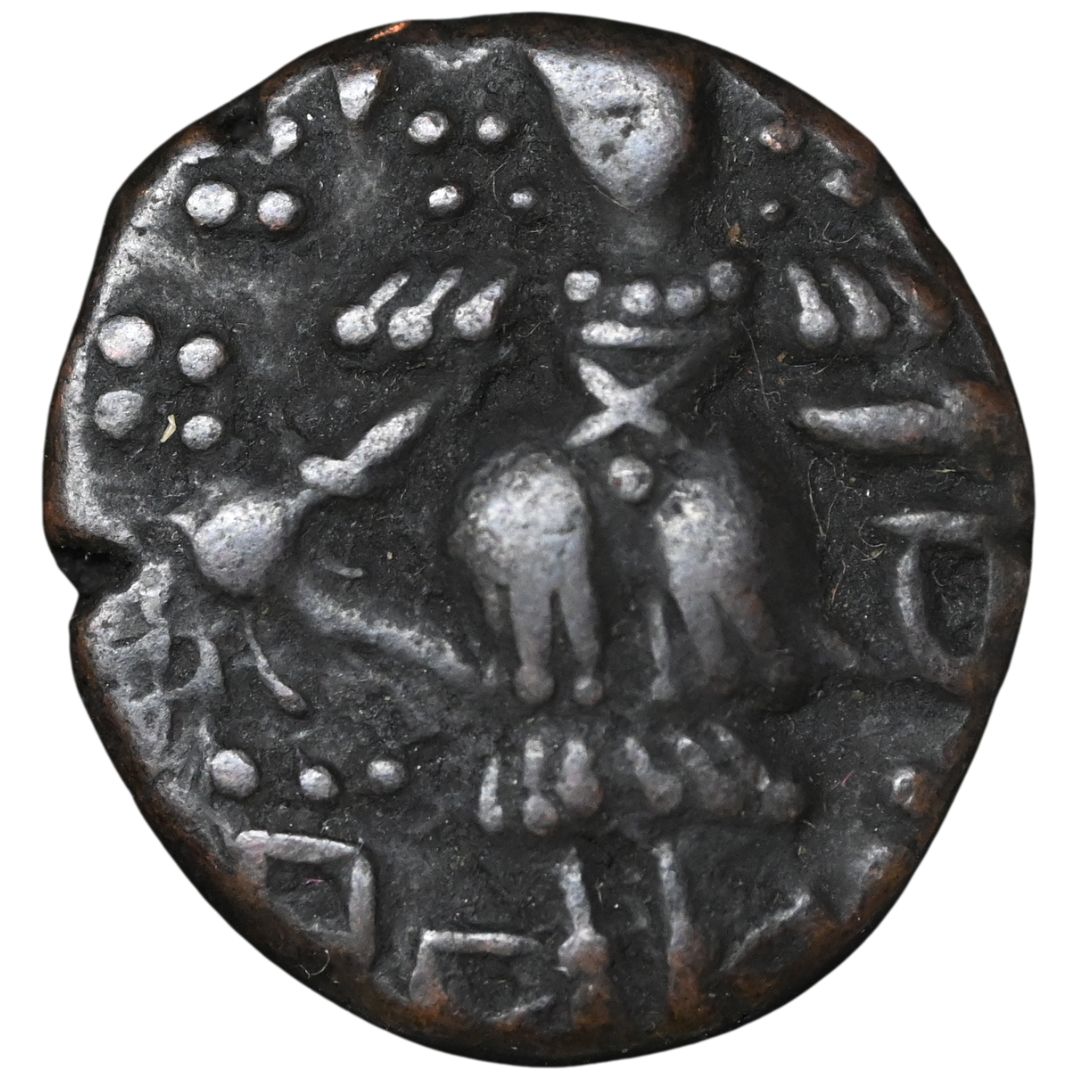 Medieval Kashmir, Utpala Dynasty Partha Varman Æ stater