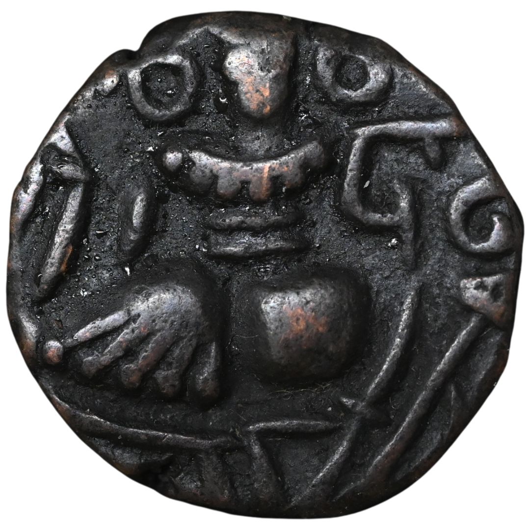 Medieval Kashmir, Utpala Dynasty Partha Varman Æ stater