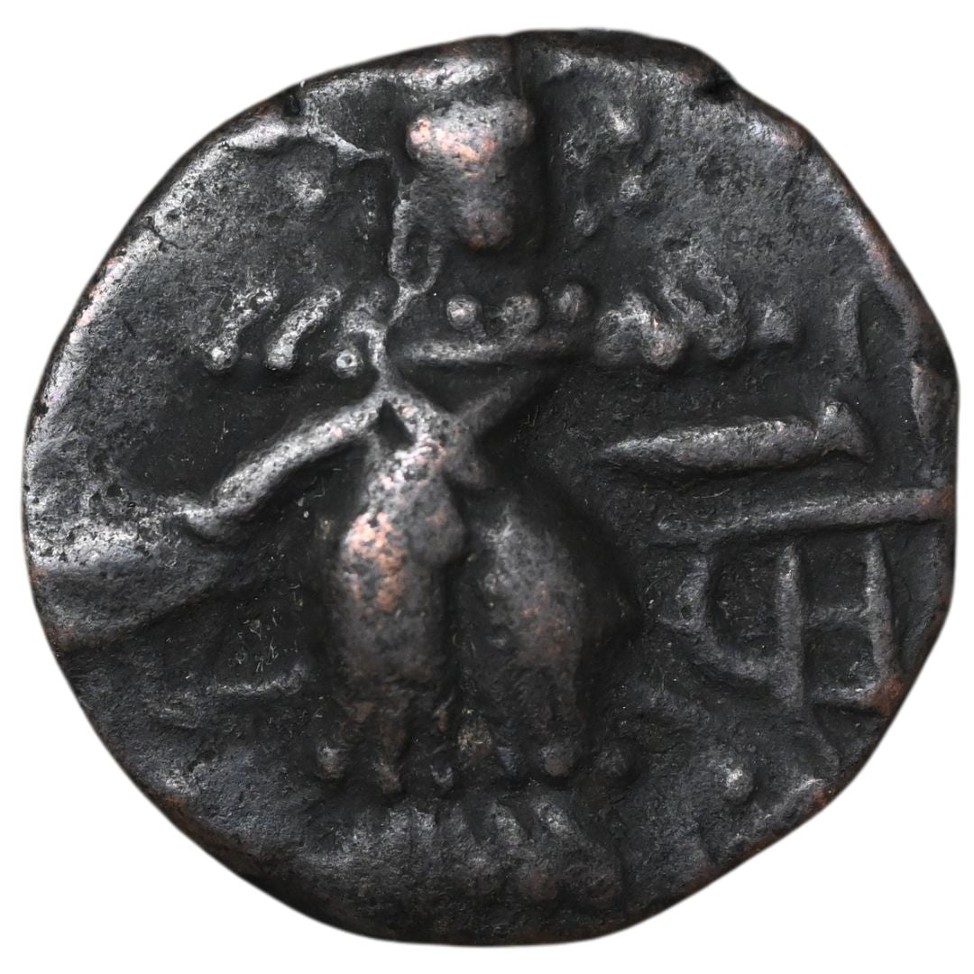 Medieval Kashmir, Utpala Dynasty Partha Varman Æ stater