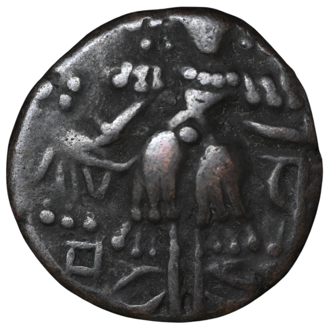 Medieval Kashmir, Utpala Dynasty Partha Varman Æ stater