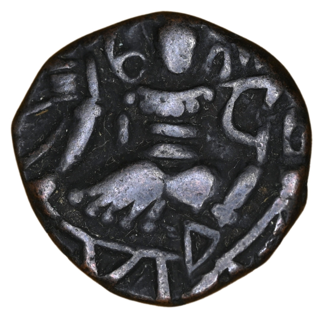 Medieval Kashmir, Utpala Dynasty Partha Varman Æ stater