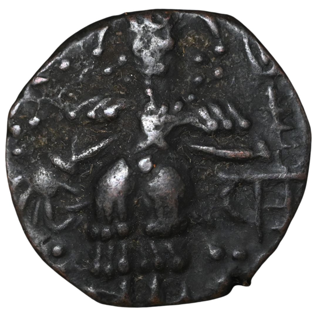 Medieval Kashmir, Utpala Dynasty Partha Varman Æ stater