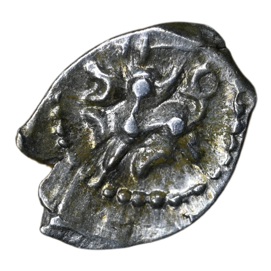 Vijaynagar Empire Devaraya I Silver 1/8 Tara